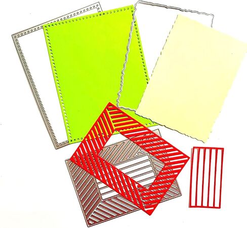 Ammsochy Cutting Dies Metal Stencils Scrapbooking Tools DIY Craft Carbon Steel Embossing Template for Paper Card Making Album Arts Crafts Supplies (Leaves and fish-11.1x14.3cm) in Saudi Arabia