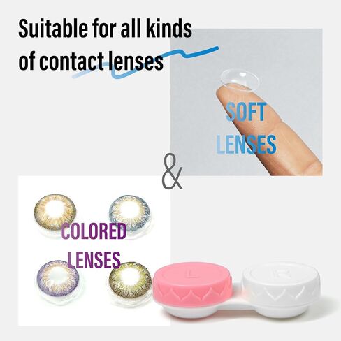 8 Pack Black Contact Lens Cases,Outdoor Portable Mini Contact Lens Kit,Perfect for Travel & Everyday Use in Saudi Arabia