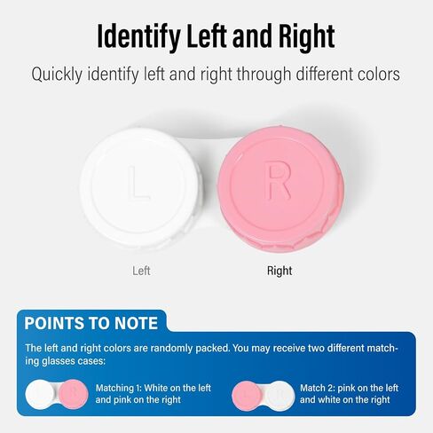 8 Pack Black Contact Lens Cases,Outdoor Portable Mini Contact Lens Kit,Perfect for Travel & Everyday Use in Saudi Arabia