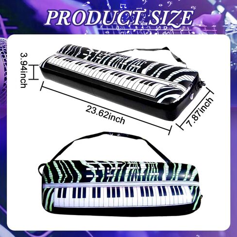 SBYURE 16 inch Party Inflatable Boom Box + 2 Microphones Inflatable Props + 23.6 inch Inflatable Keyboard Piano for 80s Party Decorations Inflatable Props in Saudi Arabia
