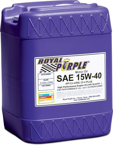 Royal Purple (06154-6PK API-Licensed Heavy Duty CJ-4 SAE 15W-40 High Performance Synthetic Motor Oil - 1 Quart, (Case of 6) in Saudi Arabia