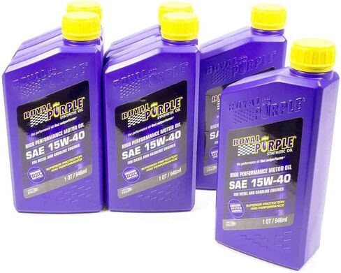 Royal Purple (06154-6PK API-Licensed Heavy Duty CJ-4 SAE 15W-40 High Performance Synthetic Motor Oil - 1 Quart, (Case of 6) in Saudi Arabia