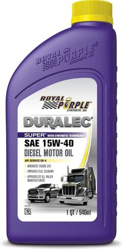 Royal Purple (06154-6PK API-Licensed Heavy Duty CJ-4 SAE 15W-40 High Performance Synthetic Motor Oil - 1 Quart, (Case of 6) in Saudi Arabia
