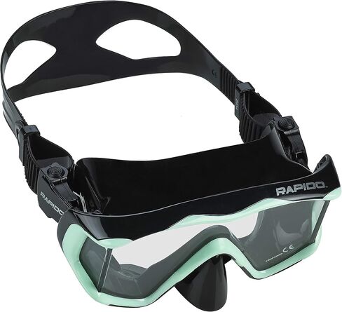Rapido Boutique Collection Mask Fin Snorkel Set with Adult Snorkeling Gear, Panoramic View Diving Mask, Marine Adjustable Fin, Dry Top Snorkel +Travel Bag in Saudi Arabia