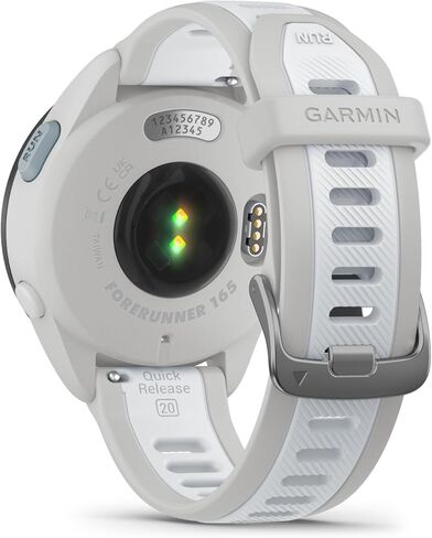 Garmin Forerunner 165 GPS Running Smartwatch, Fitness Tracker Smart Watch for Women and Men Bundle with Accessories - Mist Gray/Whitestone in Saudi Arabia
