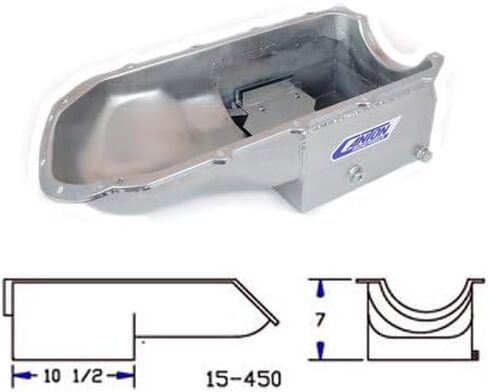 Canton Racing Products 15-450 Oil Pan (For Pontiac 301-455 Shallow Road Race Pan), 1 Pack in Saudi Arabia