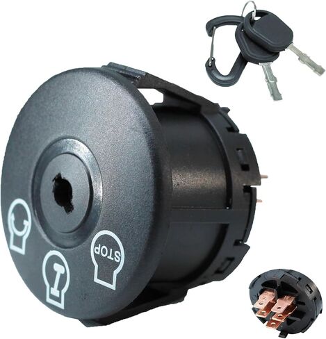PARFIT 532175566 Ignition Switch with Key 4-Position 7-Terminals for Craftsmann Dixonn Husqvarn Cub Cade 532175566 John Deeree E100 D100 LA100 L105 L100 L110 GY20074 175566… in Saudi Arabia