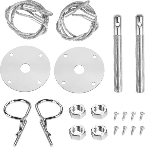 قفل لوحة غطاء المحرك العالمي، مجموعة مشبك قفل غطاء محرك السيارة، ملحقات السيارة المعدلة in Kuwait