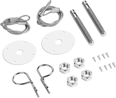 قفل لوحة غطاء المحرك العالمي، مجموعة مشبك قفل غطاء محرك السيارة، ملحقات السيارة المعدلة in Kuwait