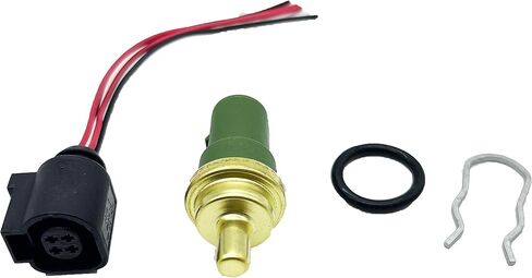 مستشعر درجة حرارة سائل تبريد المحرك مع أسلاك توصيل ضفيرة متوافقة مع A4 A6 S4 S6 TT VW Golf Jetta Passat in Kuwait