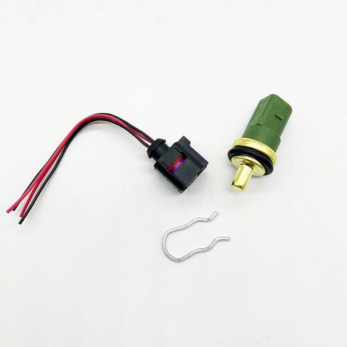 مستشعر درجة حرارة سائل تبريد المحرك مع أسلاك توصيل ضفيرة متوافقة مع A4 A6 S4 S6 TT VW Golf Jetta Passat in Kuwait