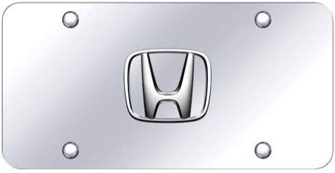 شعار هوندا كروم على لوحة ترخيص الكروم - بدون تعبئة سوداء in Kuwait