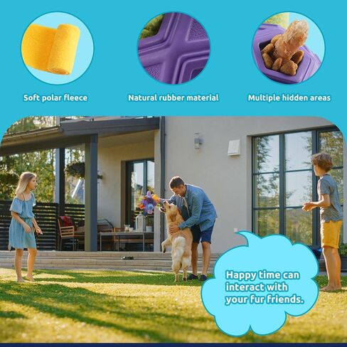Yikko Interactive Snuffle Ball, Upgraded Chew Dog Toys for Aggressive Chewers, Cloth Strip Hiding Food for Small Medium Dogs (Rainbow Orange) in Saudi Arabia