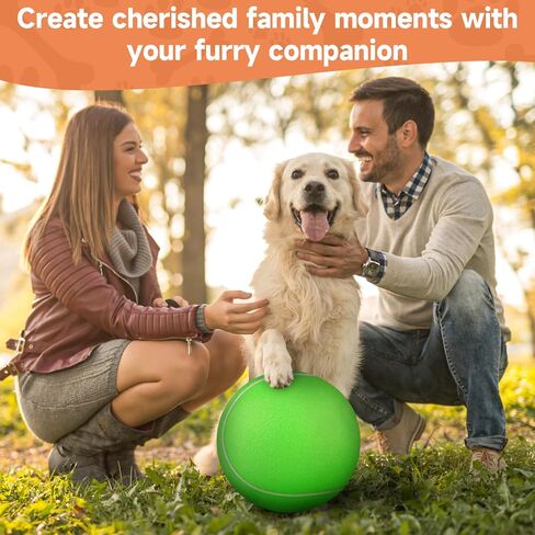 QDAN Giant Large Tennis Ball for Dogs: 9.5" Premium Balls for Dog for Outdoor Play Chasing, Big Tennis Ball Dogs Toy, Tennis Ball for Small Medium Large Dogs, Pet Ball Birthday, Yellow in Saudi Arabia