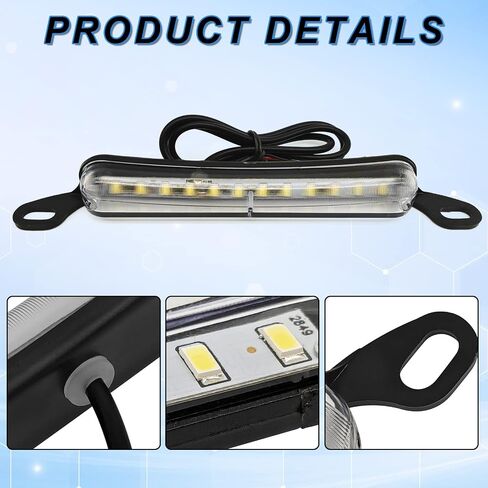 Universal LED License Plate Light Running Lamp Reverse Lights Tail Light Assembly for Car Trailer UTV ATV Truck RV Boat, Extremely Bright LED License Plate Lights, Blue (6000K) in Saudi Arabia