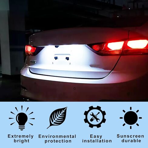 Universal LED License Plate Light Running Lamp Reverse Lights Tail Light Assembly for Car Trailer UTV ATV Truck RV Boat, Extremely Bright LED License Plate Lights, Blue (6000K) in Saudi Arabia