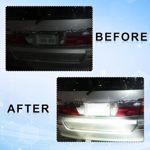 Universal LED License Plate Light Running Lamp Reverse Lights Tail Light Assembly for Car Trailer UTV ATV Truck RV Boat, Extremely Bright LED License Plate Lights, Blue (6000K) in Saudi Arabia