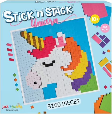 STICK 'N' STACK Mosaic Arts and Crafts for Kids and Adults with 3D Foam Stickers, Heart Design, Mess-Free Kids Craft Kit for Striking 3D Art, Makes Unique Heart Gifts for Girls and Boys Ages 10+ in Saudi Arabia
