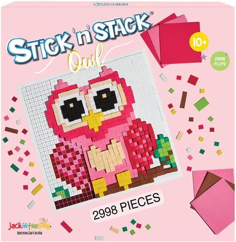 STICK 'N' STACK Mosaic Arts and Crafts for Kids and Adults with 3D Foam Stickers, Heart Design, Mess-Free Kids Craft Kit for Striking 3D Art, Makes Unique Heart Gifts for Girls and Boys Ages 10+ in Saudi Arabia