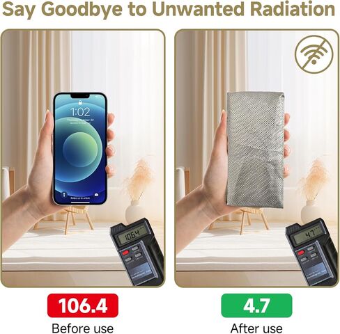Faraday Fabric, 44" x 108" - Military-Grade Conductive Material for EMP Protection & Signal Blocking - Blocks Cell Phone, WiFi, Bluetooth - Easy to Cut & Sew in Kuwait
