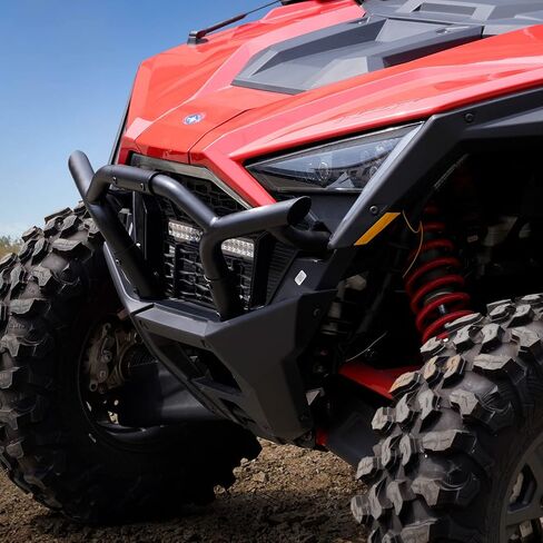 المصد الأمامي A & UTV PRO لملحقات Polaris RZR PRO XP/XP 4 لعام 2022 2023، واقي حماية الفرشاة الأمامية شديد التحمل، استبدل OEM # 2883746-458، أسود غير لامع in Saudi Arabia