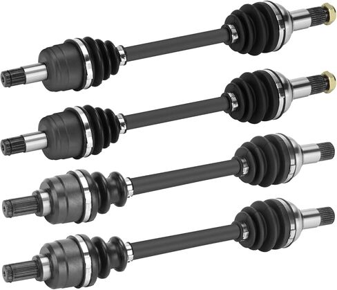 Youxmoto 2 Front+2 Rear CV Axle Fit for Yamaha Kodiak 450-2018-2021; For Grizzly 550-2009-2014; for Grizzly 700 2007 2008 2009 2010 2011 2012 2013; 4340 Chromoly Steel CV Axle Drive Half Shaft in Saudi Arabia