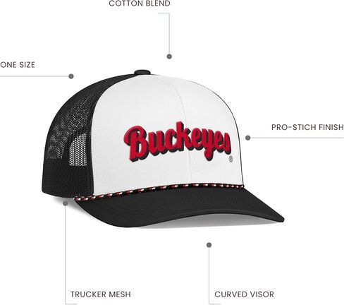 Pacific Headwear NCAA Men's Collegiate Trucker Snapback Braid Cap-Official Team Logo Hat for Sports Fans in Saudi Arabia