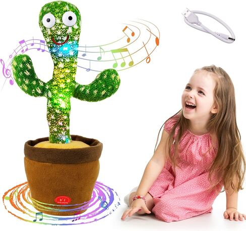 Shayson Dancing Cactus Toy for Kids, Repeating Words, Electric Plush, Early Education & Home Decoration in Kuwait