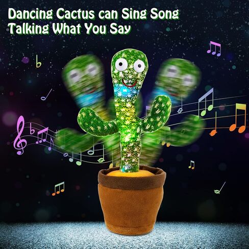 Shayson Dancing Cactus Toy for Kids, Repeating Words, Electric Plush, Early Education & Home Decoration in Kuwait