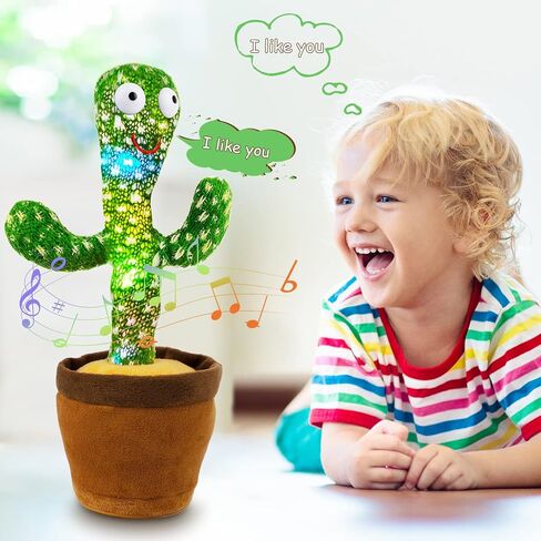 Shayson Dancing Cactus Toy for Kids, Repeating Words, Electric Plush, Early Education & Home Decoration in Kuwait