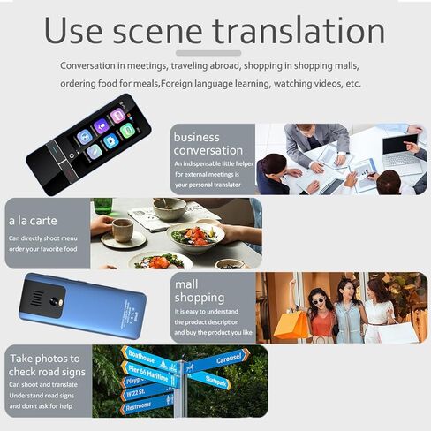 KZLVN Language Translator Device Enhance Communication - Accurate Real-time Translation in 139 Languages - Offline & Online - 3" Touch Screen - Perfect for Travel, Learning, Business in Kuwait