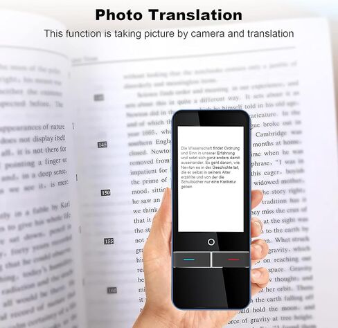 KZLVN Language Translator Device Enhance Communication - Accurate Real-time Translation in 139 Languages - Offline & Online - 3" Touch Screen - Perfect for Travel, Learning, Business in Kuwait