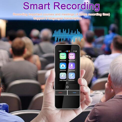 KZLVN Language Translator Device Enhance Communication - Accurate Real-time Translation in 139 Languages - Offline & Online - 3" Touch Screen - Perfect for Travel, Learning, Business in Kuwait