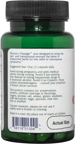 Vitanica, Woman's Passage, Menopause Support, Vegan, 30 Capsules in Saudi Arabia
