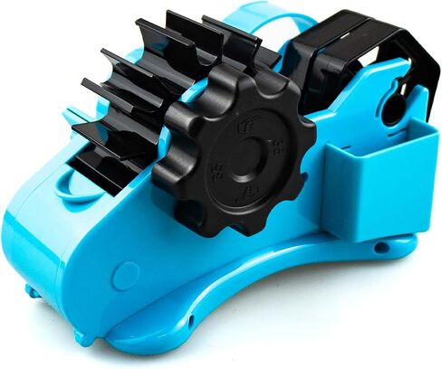 Multi-Roll Heat Tape Dispenser: Semi-Automatic Sublimation Tape Dispenser for Heat Transfer Tape with 1 Inch and 3 Inch Core. Blue Desktop Tape Dispenser for Precise and Efficient Cutting. in Saudi Arabia