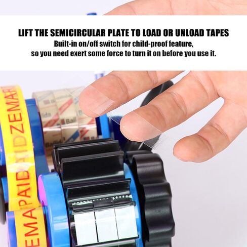 Multi-Roll Heat Tape Dispenser: Semi-Automatic Sublimation Tape Dispenser for Heat Transfer Tape with 1 Inch and 3 Inch Core. Blue Desktop Tape Dispenser for Precise and Efficient Cutting. in Saudi Arabia