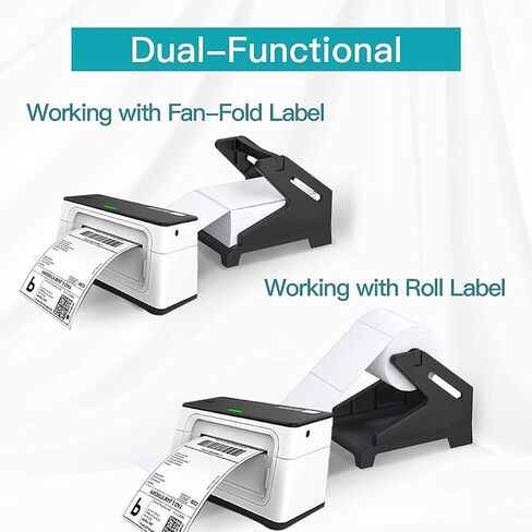 FAVZCBVIN Thermal Shipping Label Holder, 4x6 Label Holder for Rolls and Fanfold Labels, Thermal Roll Holder to Desktop Label Printer (Black) in Saudi Arabia