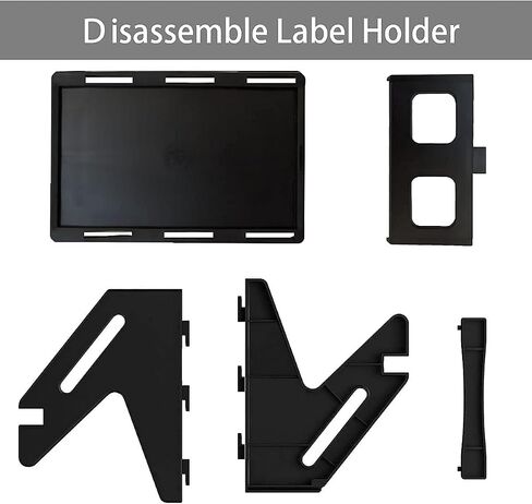 FAVZCBVIN Thermal Shipping Label Holder, 4x6 Label Holder for Rolls and Fanfold Labels, Thermal Roll Holder to Desktop Label Printer (Black) in Saudi Arabia