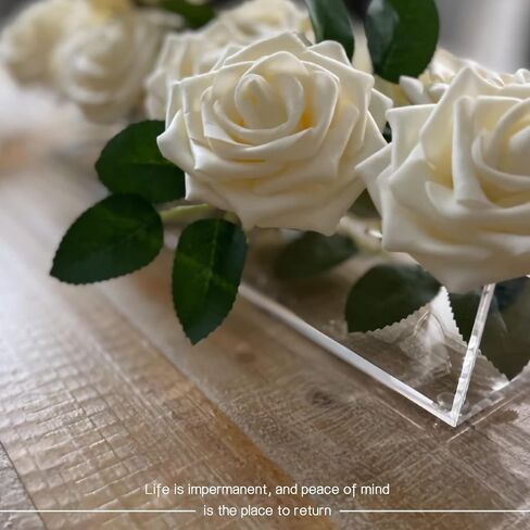 مزهرية زهرة أكريليك شفافة مع ثقوب، قطع مركزية مستطيلة من الزهور لطاولة الطعام، مزهريات طويلة للزهور مزهرية حديثة لتزيين طاولة الطعام المنزلية وحفلات الزفاف in Kuwait