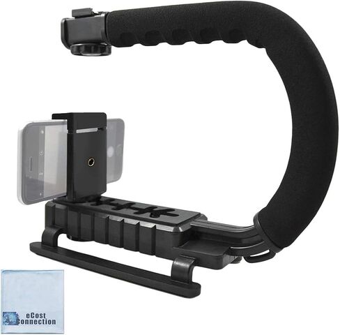 Professional Stabilizing Handheld Stabilizer Handle Grip with Accessory Mount for Camera, Camcorder, DSLR Compatible With Action Cameras, Canon, Nikon, Sony, Panasonic, Pentax, and Olympus & Much More in Saudi Arabia