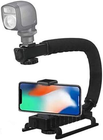 Professional Stabilizing Handheld Stabilizer Handle Grip with Accessory Mount for Camera, Camcorder, DSLR Compatible With Action Cameras, Canon, Nikon, Sony, Panasonic, Pentax, and Olympus & Much More in Saudi Arabia
