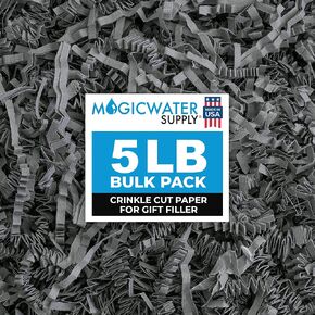 MagicWater Supply - 1 LB - Red - Crinkle Cut Paper Shred Filler great for Gift Wrapping, Basket Filling, Birthdays, Weddings, Anniversaries, Valentines Day, and other occasions in Kuwait