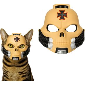 3D Printed Skull Mask for Cats – Rigid Cosplay & Halloween Prop – Decorative Pet Costume Accessory – Limited Edition in Saudi Arabia