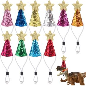 10pcs Mini Party Hats for Stuffed Animals Dog Cat Birthday Party Hat Rabbit Dinosaur Toy Animals Hat Pet Grooming Costume Accessories in Kuwait