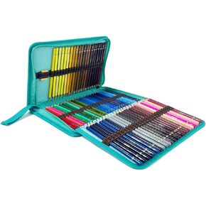 72 Slots Colored Pencil Case Pencil Holder Color pencil organizer Storage (Black) in Saudi Arabia