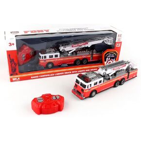Daron FDNY Radio Control Ladder Truck – Officially Licensed Fire Department of New York RC Fire Truck Toy with Lights & Sounds – Extendable Swivel Ladder – Kids Ages 3+ in Kuwait