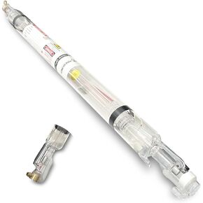 PRESIONQI 80W CO2 Laser Tube, 80-100W Glass Laser Tube for CO2 Laser Engraving and Cutting Machine, Length 1250mm Dia.80mm with Metal Head (80-100W) in Kuwait