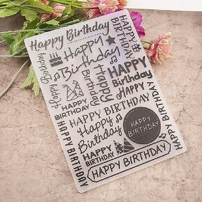 Vintage English Words Background Pattern Plastic Embossing Folder, 3D Textured Impressions Vintage Text Embossing Folder Template for Card Making Scrapbooking Paper Craft Album Stamps DIY Décor in Kuwait