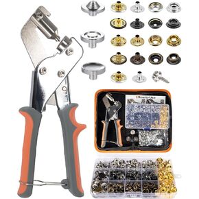 HFDSXS Heavy Duty Snap Fastener Tool, Snap Setter Tool with 380 Pcs（100 Sets 4 Color Boat Cover Snaps, Snap Repair Kit, Repairing Boat Covers, Canvas, Tarps, Fabric in Kuwait
