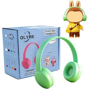 Olyre Doll Headphones for Dolls, Fits 17cm(6.69") Height Trendy Dolls or 1/6 BJDs, Miniature Headset Costume/Clothing Accessory (Doll Not Included) (Pink) in Saudi Arabia